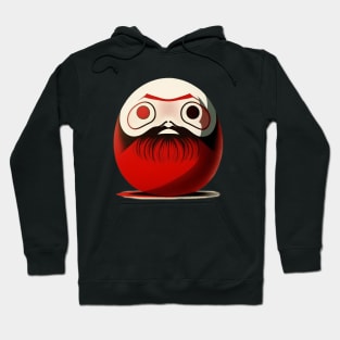 Daruma No. 1: The Japanese Doll For Good Fortune on a Dark Background Hoodie